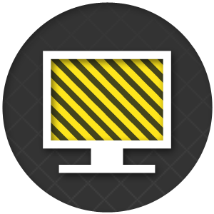 computer construction sign